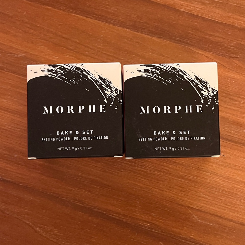 Morphe NIB NWT Lot of 2 Bake & Set Soft Focus Setting Powder Translucent Bulk